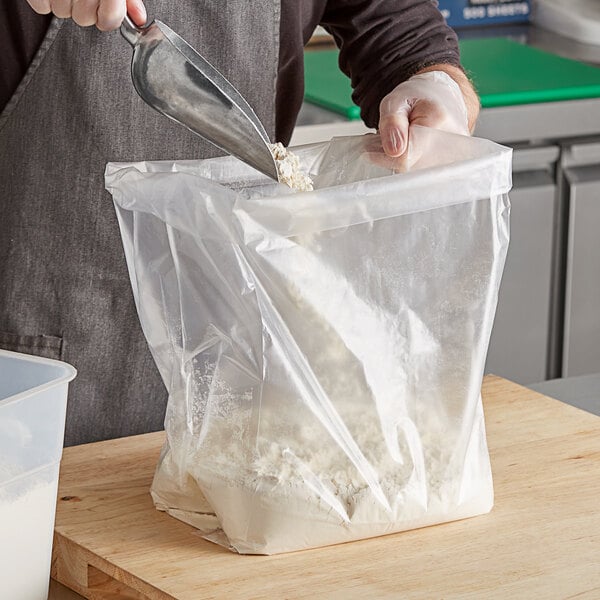 Choice 18 x 14 x 36 1.5 Mil Clear Gusseted Polyethylene Bag 250 Case