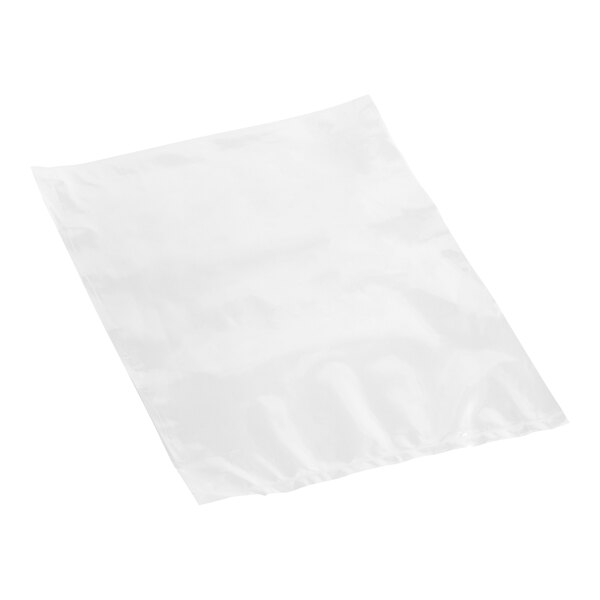 A clear polypropylene Choice layflat bag on a white background.