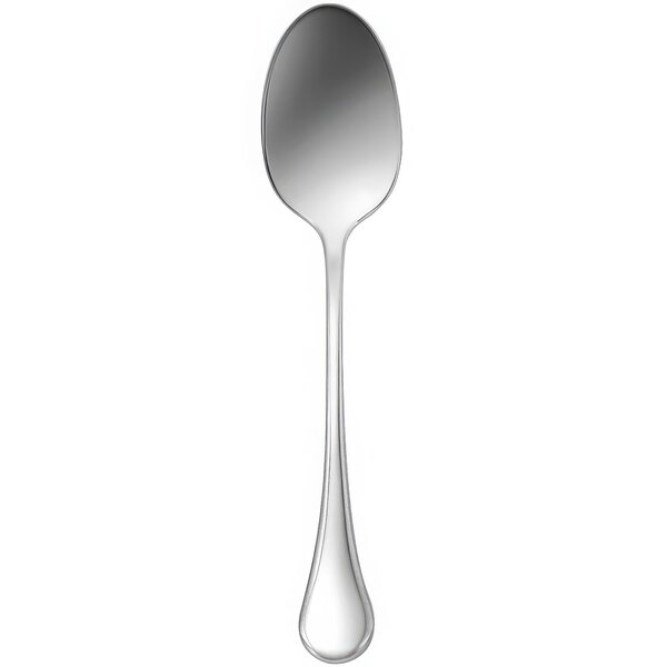 A close-up of a Sant' Andrea Puccini silver teaspoon with a silver handle.