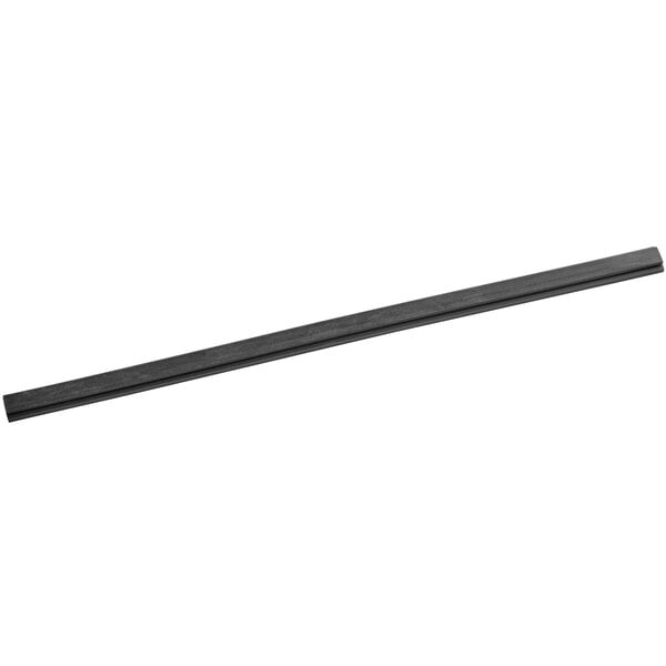 A long black metal bar with a rectangular top.