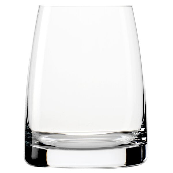 A Stolzle clear Rocks glass.