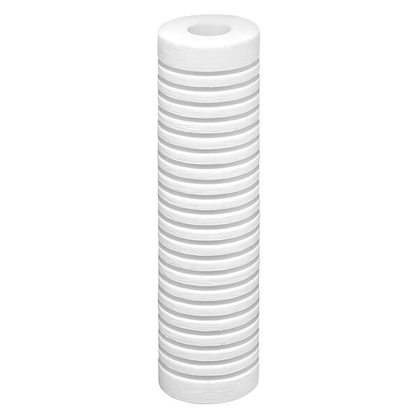 A white cylinder with a white lid.