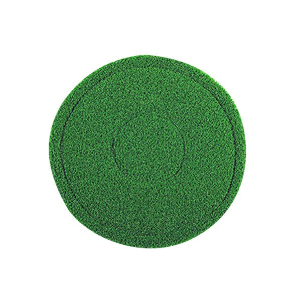 a green round object with a circle