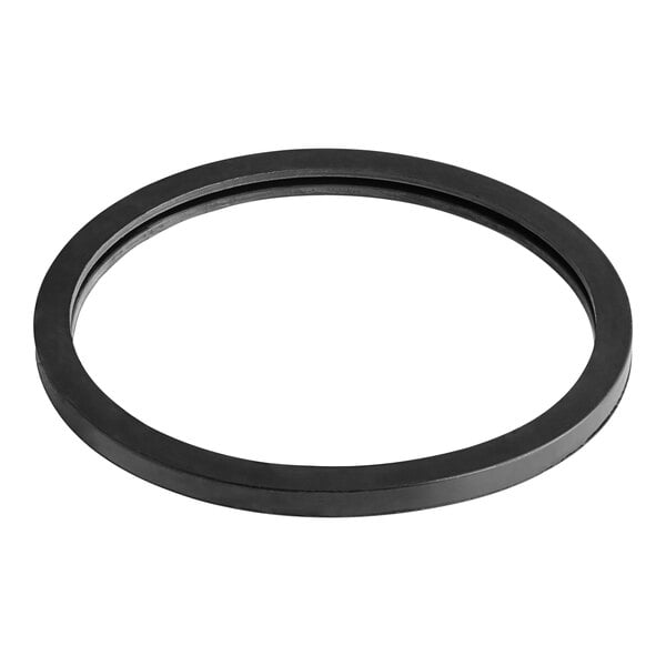 A black round rubber seal.