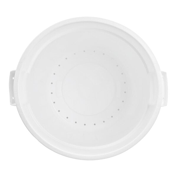 Rubbermaid® FG263600WHT BRUTE GreensKeeper 32 Gallon Vegetable Crisper Container with Lid and Dolly