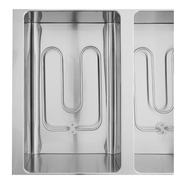 Avantco STE-4SGA Four Pan Open Well Electric Steam Table with Undershelf, Overshelf, and Sneeze Guard - 120V, 2000W