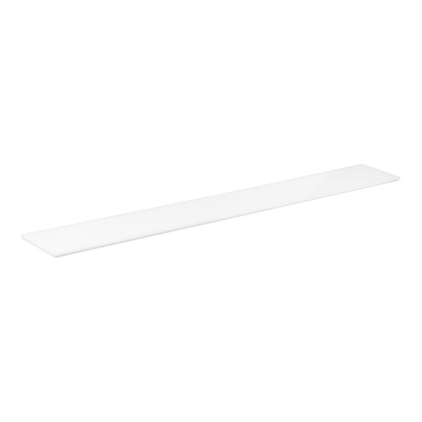 A long, rectangular white cutting board designed for select Avantco units.