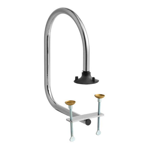Lancaster Table & Seating Chrome Waitress Stall / Service Rail