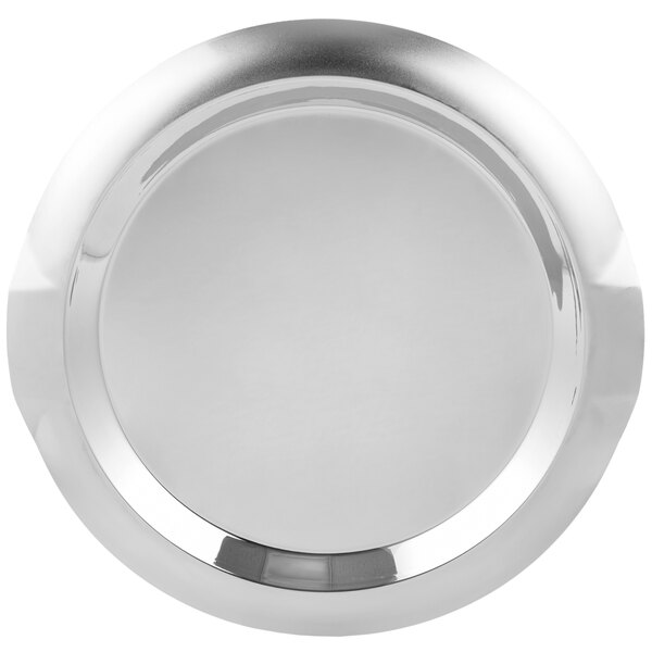 Vollrath 82098 Round Stainless Steel, Large Round Stainless Steel Serving Tray