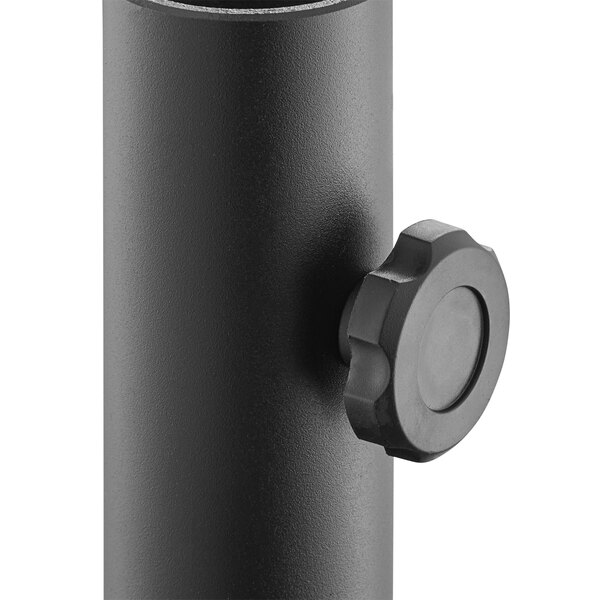 a close-up of a black object