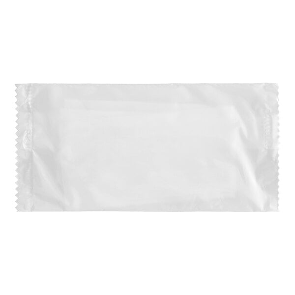 Fresh Towel 7 1/2" x 8" Plain White Premium Clean Scented Moist Towelette / Wet Nap Hand Wipe - 250/Case