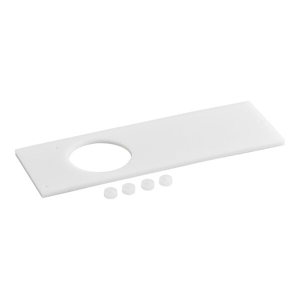 A white rectangular Garde XL tray with small round bumpers.