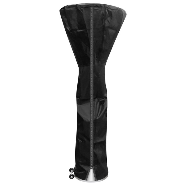 A black zippered cover for an Eastern Tabletop Mushroom Patio Heater on a white background.