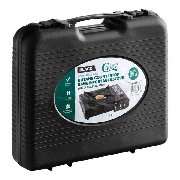 Choice 1-Burner High Performance Butane Range / Portable Stove with Brass Burner - 15000 BTU
