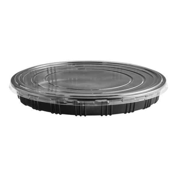 Emperor's Select 14 7/8" Round Sushi Tray with Lid - 100/Case