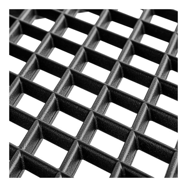 A close up of a Rational Diamond Cross and Stripe grill grate.
