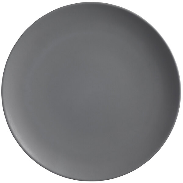 An American Metalcraft matte grey melamine plate.