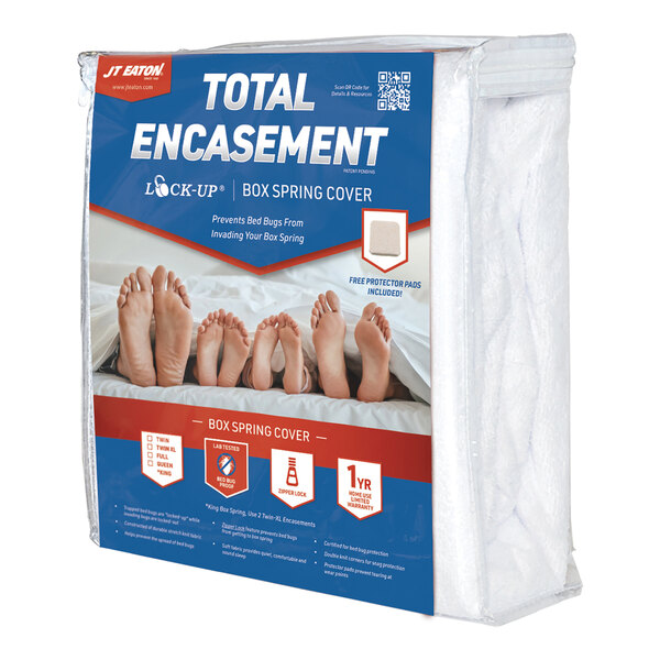 JT Eaton 80FULBOX Full Size Bed Bug Proof Box Spring Cover / Encasement