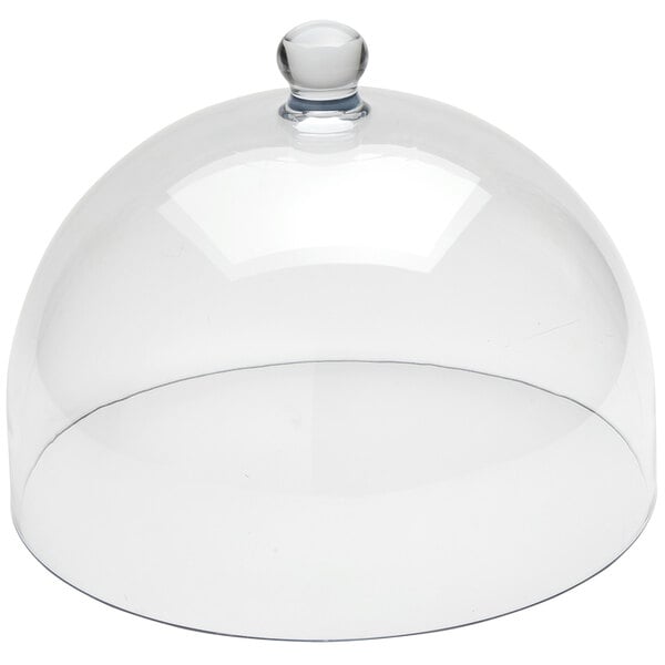 An American Metalcraft clear polycarbonate dome plate cover.