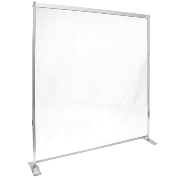 72" x 72" Clear PVC Freestanding Partition
