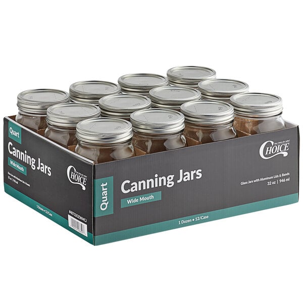 a box of jars with lids