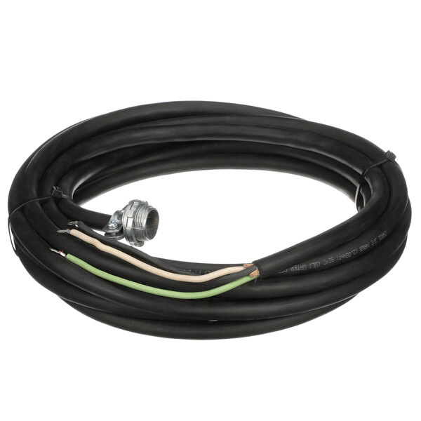 A black TPI power cord with a metal connector and white connector.
