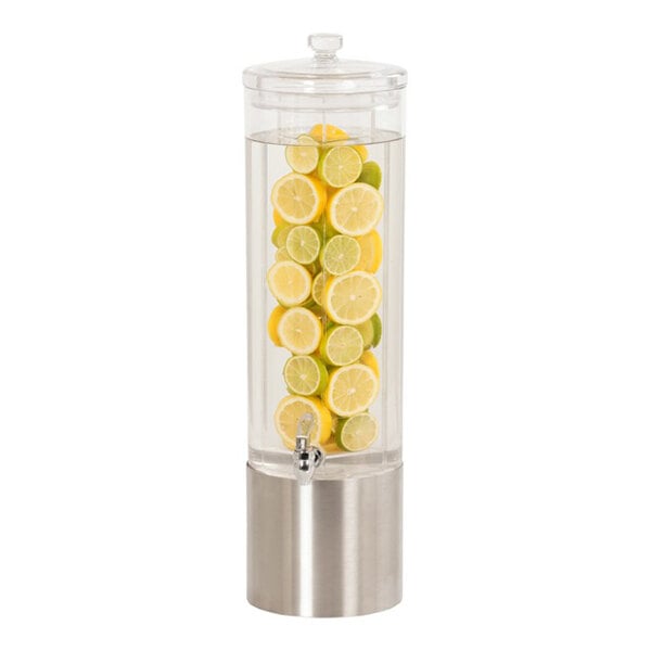 Cal-Mil 22095-3INF-55 3 Gallon Round Beverage Dispenser with Infusion Chamber - 11" x 8" x 26 1/2"