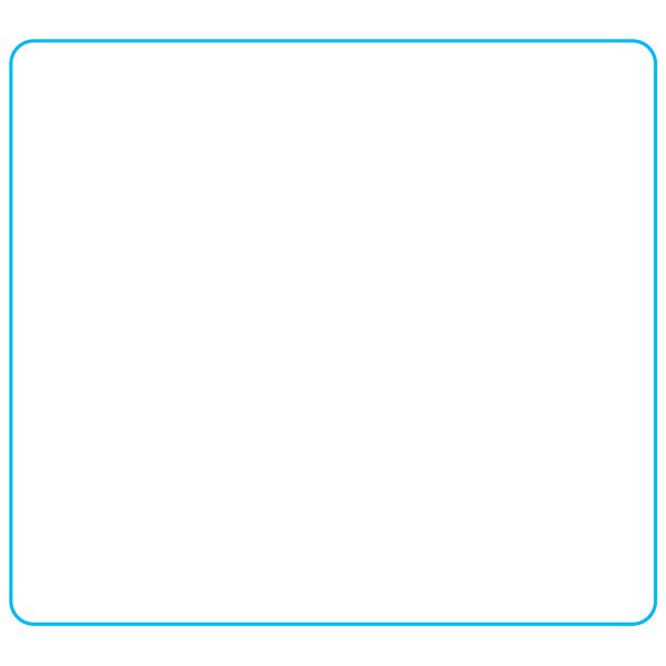 a white rectangle with blue lines