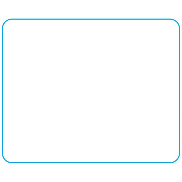 A white rectangle with blue lines.