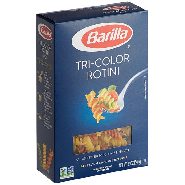 Barilla Tri-Color Penne Pasta, 12 oz. Box (Pack of 16) - Non-GMO Pasta Made  with Durum Wheat Semolina - Italy's #1 Pasta Brand - Kosher Certified Pasta