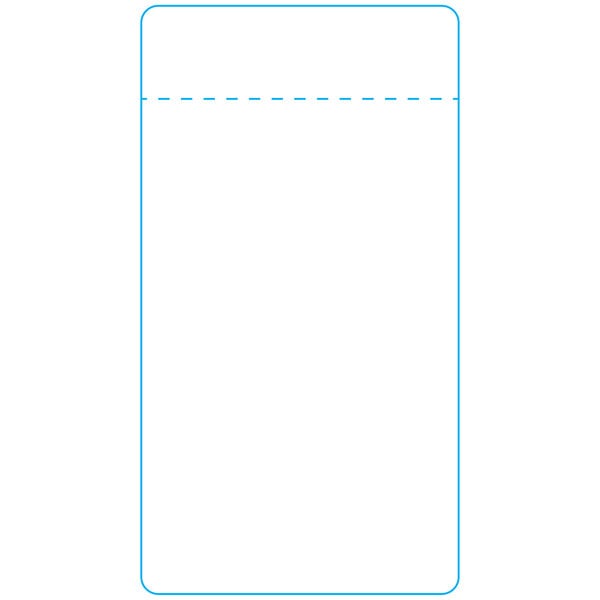 A white rectangular Ishida scale label with perforated black lines.