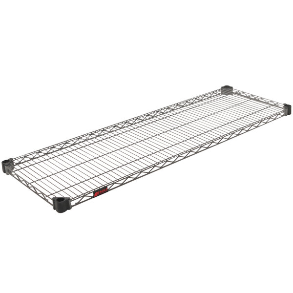 An Eagle Group Valu-Master wire shelf with black epoxy coating.