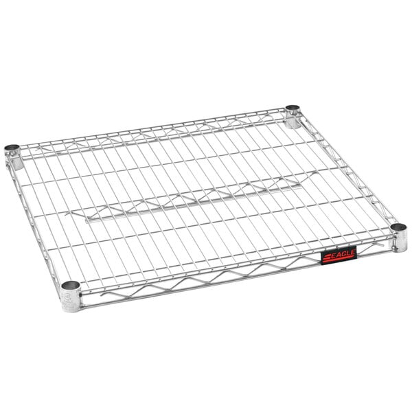 A stainless steel Eagle Group wire shelf.