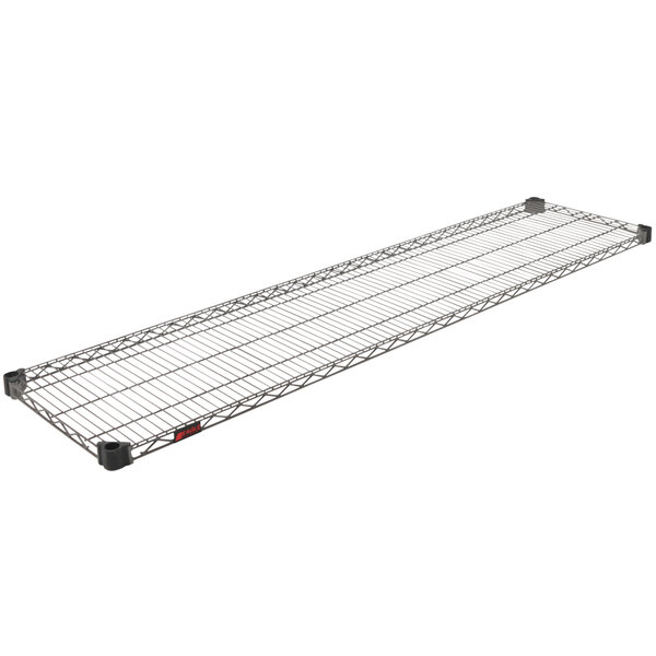 An Eagle Group Valu-Master wire shelf in gray epoxy coating.