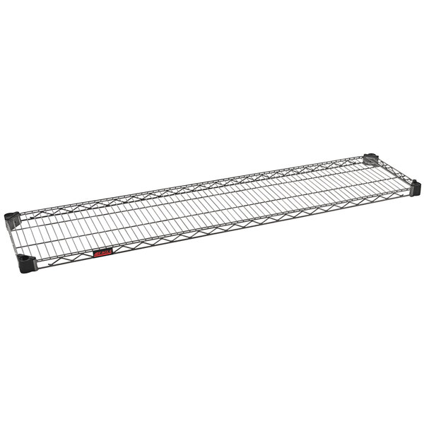 A black wire Eagle Group Valu-Master wire shelf.