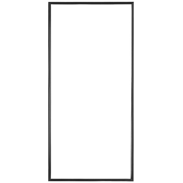 A rectangular black frame with a white background.