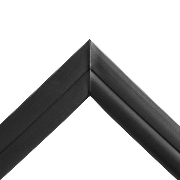 A black Galaxy gasket for a GRI-20 refrigerator with white background.