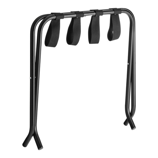 Lancaster Table & Seating Black Folding Luggage Rack