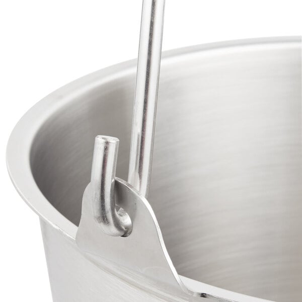 Vollrath 58160 14.75 Qt. Stainless Steel Tapered Dairy Pail