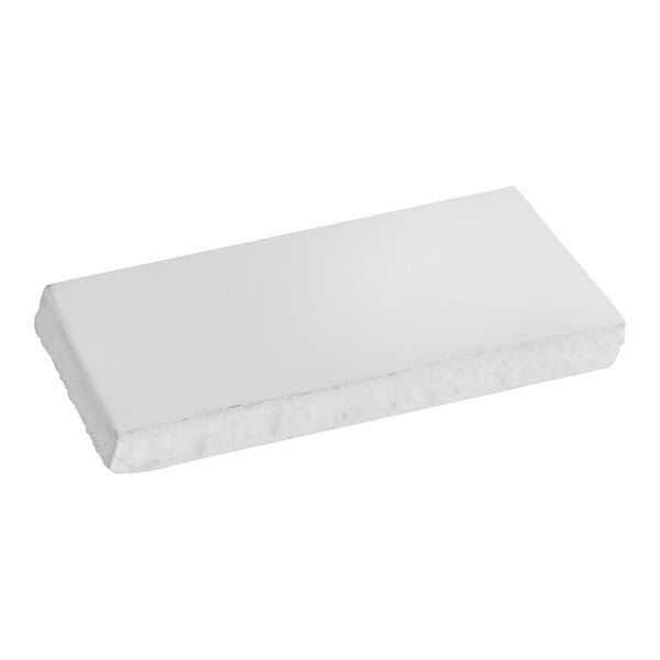 A rectangular white scraper plate.