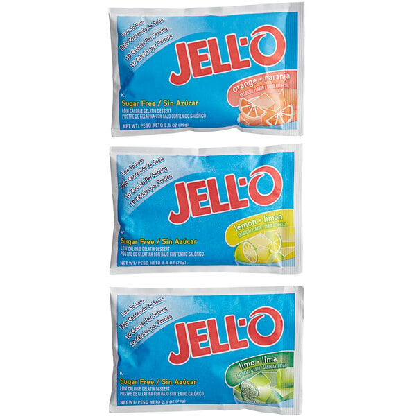 Assorted Citrus Sugar Free JELL-O (2.75 ounce, 18/Case)