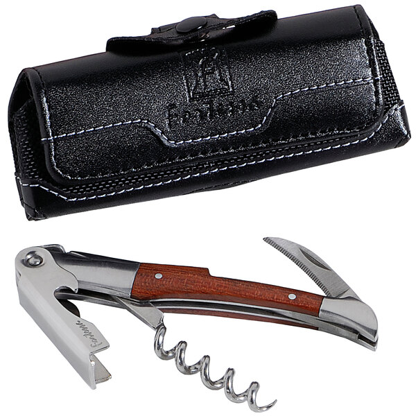 a close up of a corkscrew
