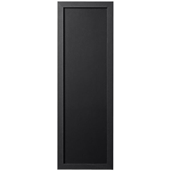 A black rectangular chalk board with a white border.