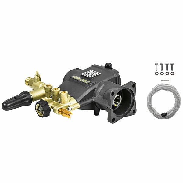 A black and gold metal Simpson triplex pump kit.