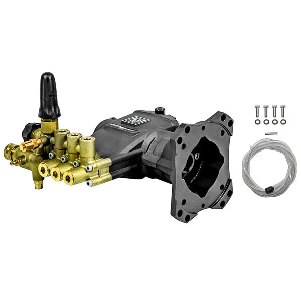 A black and gold Simpson AAA C42 horizontal triplex pump kit.