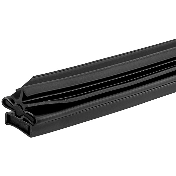 a black rubber strip on a white background