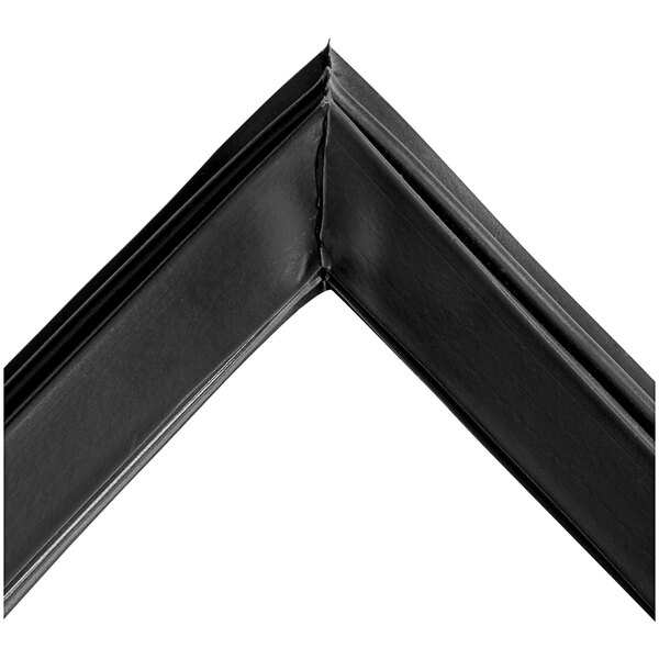 A True 3-sided magnetic door gasket with black corners.