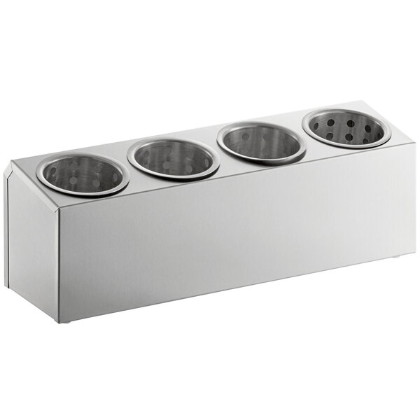 Choice 4-Compartment Cutlery Box (Stainless Steel)