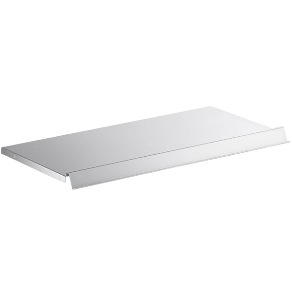 An Avantco white metal shelf plate.