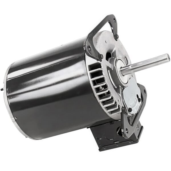 A black and silver Duke 155827 electric motor.